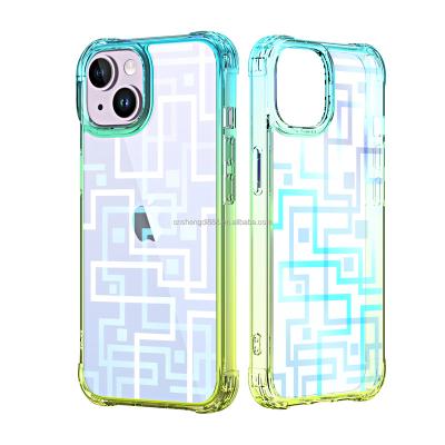 China Wholesale Shockproof Drop-resistant Transparent Phone Case For iPhone 14 Plus Clear Case Cell Phone Back Cover for sale