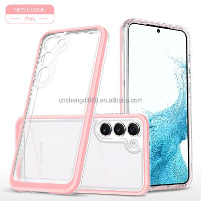 China New Arrived Transparent Wireless Charging Magnetic Shockproof Magnetic Clear magesafe Phone CaseFor Samsung S23 Phone Case for sale