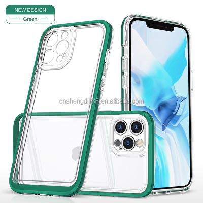 China Luxury Shockproof Magnetic TPU Clear Cover With Camera Protector For iPhone 12 11 Pro XR X Magsafe Max Wireless Charger Phone Case for sale