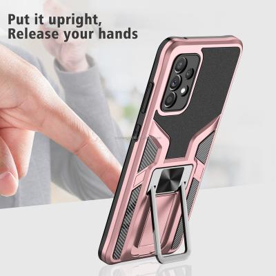 China Business Cell Phone Shockproof Cover With Ring Holder Car Mount Magnetic Shockproof For Samsung A72 A52 A42 A32 Ammor Phone Case for sale