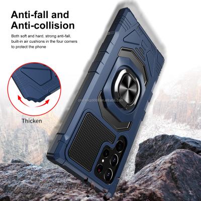 China Ring Fe Pro Finger Defender Shockproof Protective Case Cover For Samsung Galaxy S22 Ultra Heavy Duty Shockproof Cell Phone Cases for sale