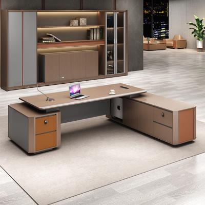 China Modern Office Furniture Office Desk Table  Executive Desk Manager L Shaped Mdf Table for sale