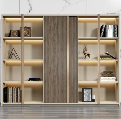 China Cabinet Wooden Office Furniture Desk Background Cabinet Office Bookcase Partition Cabinet for sale