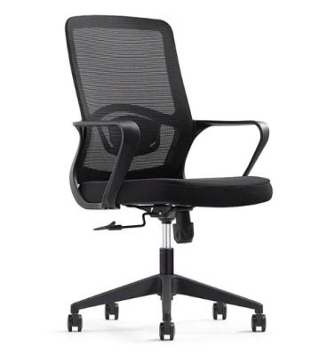 China Silla ajustable para el personal de la computadora con malla giratoria gerente ergonómico sillas de oficina con ruedas en venta