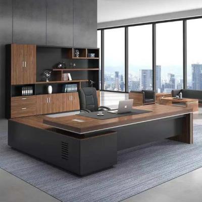 China Factory Made Customized Modern Manager Office Furniture L Shape Table Office Executives Large Class Desk for sale