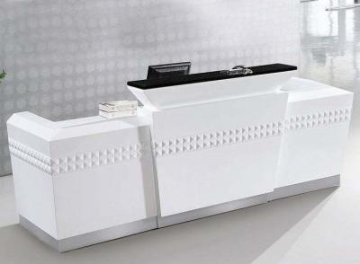 China New Design Popular Luxury Minimalist Marble Reception Desk for Office Front Desks for sale