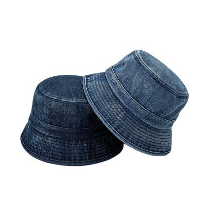 China Hot sale designer bucket hat denim beach bucket hat foldable jeans fisherman hat for sale