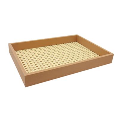 China Eco-friendly Material Manufacturers Wholesale Natural Materials Of High Quality Basket Rattan Tray for sale