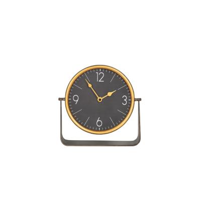 China Latest Style Retro Design Desk Table Clock Antique Classic Vintage Fashion Silent Desk Clock for sale