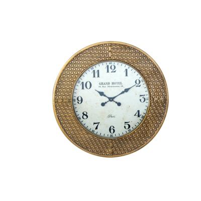 China Antique Style Hot Selling Roman Gold Clock Wall Design Modern Desk Decoration Clocks for sale