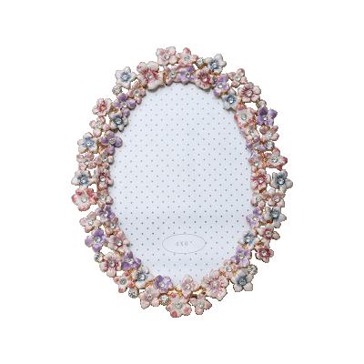 China Custom Alloy Vintage Flower Metal Photo Frame for sale