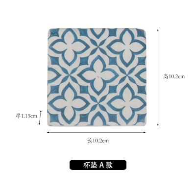 China NIKKY RTS Viable Promotional Gift Custom Printing Square Shape Poly Resin Coaster for sale