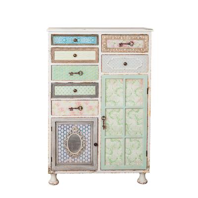 China New Design Pine Fir Furniture Adjustable Professional Chinese French Multy Drawers Side Cabinet (Other) for sale