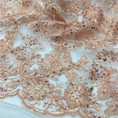 China Sustainable Floral Delicate Austria Lace Fabric Dubai Lace Fabric Indian Mesh Lace Fabrics for sale