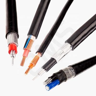 China Concentric Construction 2 x 6mm2 2x16mm2 3x16mm2 4x16mm2 CU/AL Conductor Cable Concentrico Cable for sale