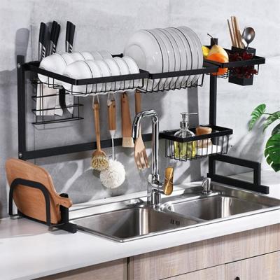 China Stainless Steel Storage Rack Viable Dish Drainer Rack Stainless Steel Kitchen Drainer Rack for sale