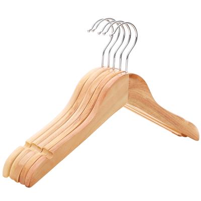 China Original High Quality Wholesale Durable Wooden Pants Hanger With Flange Trouser Hangers Trousers Skirt Hangers for sale