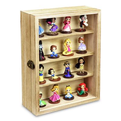 中国 Double Door Wall Display Coin Box Curio Vitrine Cabinet For Living Room Furniture 販売のため