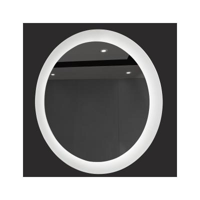 China 5mm Bright High Quality Safety Film Backed Lighted Clear Glass Bathroom Mirror for sale