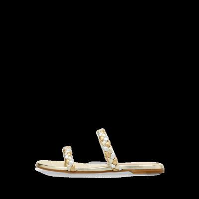 China Around 2021 Luxury Women Shoes Flip Flop Beach Outdoor Slipper Slipper Stitched Strap Women Flats Slippers for sale