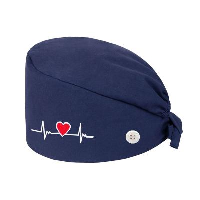 China Breathable Comfy Cotton Hair Care Surgical Cap Breathable Comfy Cotton Hair Care Beauty Salon Hat Workmen's Hospital Unisex Dental Scrub Hat for sale