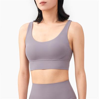 China Breathable Yoga Vest Gym Fitness Yoga Tops Beauty Back Yoga Bra Ladies Sportswear for sale