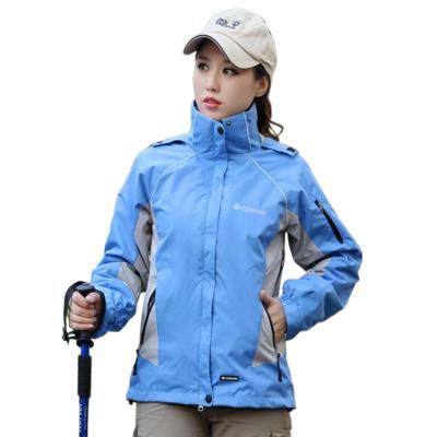 China Women's Windproof Three-in-One Fleece-Lined Anorak Two-Piece Outdoor Fleece Fall Winter Mountaineering Apparel Detachable for sale