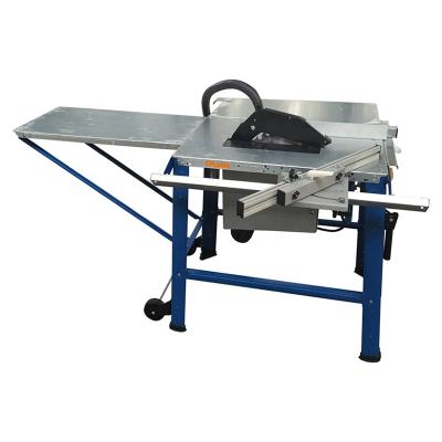 China VERTICAL electric foldable table saw high quality sliding panel saw 315mm CTT blade table saw for sale