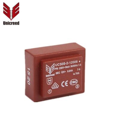 China VDE CE ROHS Electronic PCB Mount AC 220V 230V 380V 400V To 12V 24V Encapsulated Power Transformer for sale