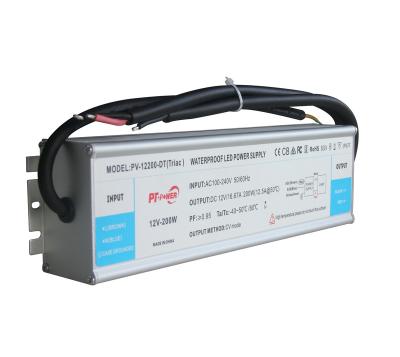 China LED Lighting Hot Sale 200w Triac Dimming Led Power Supply 12v 24v Dimmable Led Driver for sale