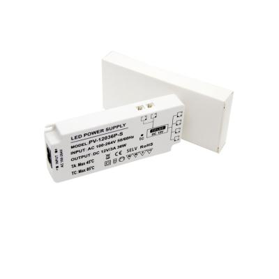 China LED lighting 133*58*18mm 100-240vac ip67 Constant Voltage 12v 24v 3a/1.5a 36w led driver With 6 pcs 2510 Dupont terminal for sale