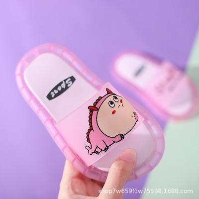 China Around 2022 Girls Slipper Girls Slipper PVC LED Duck Beach Sandals Children Non-slip Luminous Shoes Summer for sale