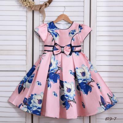 China Latest Summer Style Western Design Party Wear Kid Children Girl Dress Washable For Kid Girl for sale