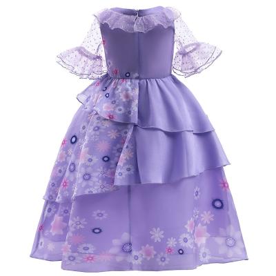 China Latest INS Sale Encanto Costume Children's Breathable Hot Girls Encanto Isabela Dress Kids Dresses For Sale for sale