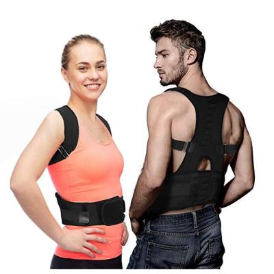 China 10 Pcs Magnets 2021 Magnets Straightener Support Belt Corrector Postura Back Orthopedic Magnetic Back Corset For Women Men for sale