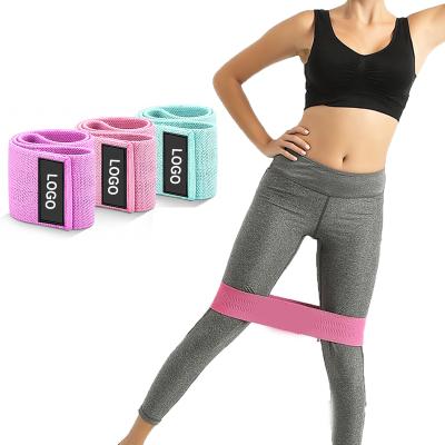 China Home Gym Commerical Booty Yoga Bands Customized Logo Workout Resistance Bands For Legs for sale