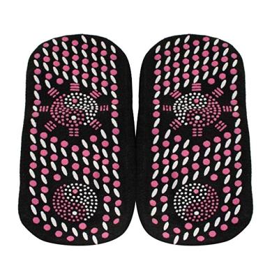 China Best Selling Foot Massager Black Breathable Tourmaline Antibacterial Magnetic Socks for sale