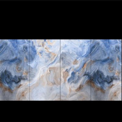 China Modern Artificial Quartz Stone Colored Stone Look Wall Tiles Decor Ceramic Tile for sale