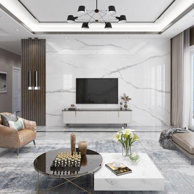 China Modern Minimalist Dish TV Background Wall Light Luxury Rock Tile Slab Stone Living Room Marble TV Wall Slab for sale