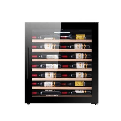 China Wholesale Compressor Luxury Simple Stainless Fridge Rack Wine Electric LED Zone Wine Cellar Refrigerator 44 Bottles Outdoor for sale