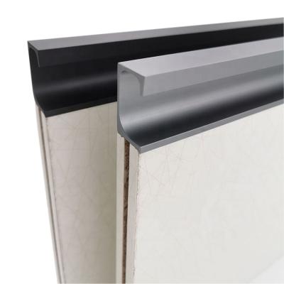 China Modern 18MM Board Aluminum Alloy Material Gola Handles Profile Hidden G Shape Handles For Cabinet for sale