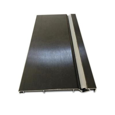 China Modern aluminum skirting board with plastic strips for sale