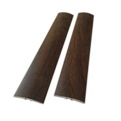 China Modern Aluminum Threshold Laminate Laminate Flooring Transition Strip Floor Junction Board Wood Grain Color Aluminum Tile Trim Mat for sale