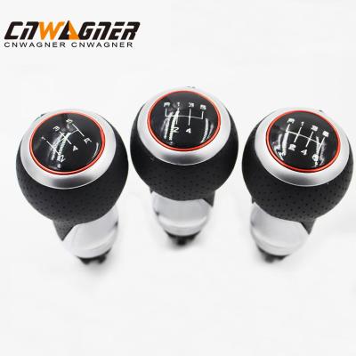 China Audi A4 B8 B9 B6 A5 5 Speed Manual Gear Knob Black Silver CNWAGNER for sale