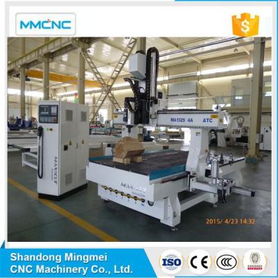 China Used For Mold Furniture Making 4 Axis CNC Router For Wood With Auto Tool Switch Magazine for sale