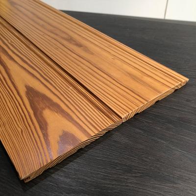 China Modern Timber Flooring Carbonized Pine Wood Lumber Thermowood Timber for Decoration Material for sale