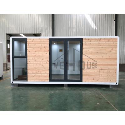 China Modern durable lightweight wooden panel house structure prefabricated container homes caravan house prefabricated tiny container for sale