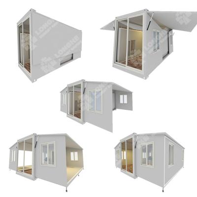 China Modern 20/40 Foot Prefab Home Residential Foldable Expandable Luxury Prefab Standard Container House As Site Office / Single Studio for sale