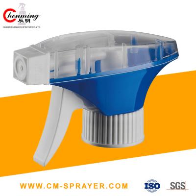 China 28-400 28/410 Plastic Trigger Sprayer Blue Red Cap 28mm Trigger Spray Head Black for sale