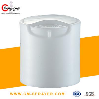 China White Cosmetic Bottle Caps Lids Closures Liquid Soap 20/415 20/410 Disc Top Cap Dispensing for sale